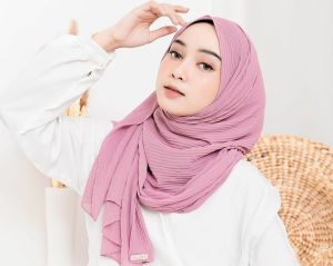 JILBAB PASHMINA WANITA DEWASA FASMINA MODEL KEKINIAN COD PASMINA HIJAB KERUDUNG PLISKET