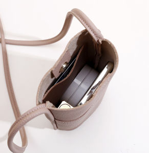 Women Pu Leather Mobile Phone Bag Minimalist Casual Crossbody Bag Fashion Versatile Waterproof Shoulder Bag Pure Color Tote Bags