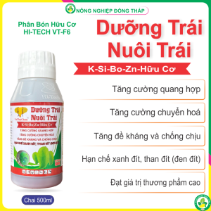 Phân Bón Hữu Cơ HI-TECH VT-F6 – Dưỡng Trái Nuôi Trái – Hạn Chế Xanh Đít Than Đít (Chai 500ml)