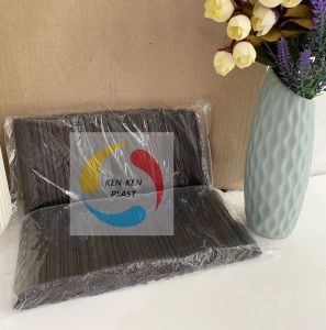 SEDOTAN KOPI/SEDOTAN PIPIH/SEDOTAN STYRER HITAM PLASTIK ISI 500 PCS TERMURAH