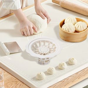 GAOSU Flower Shaped Baozi Making Mould Convenient Saving Labor Dumpling Mold Kitchen Steamed Mold Homemade Steamed Bun Mold DIY Kitchen