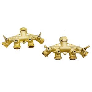 4 Way Garden Hose Adapters with 360 Degree Rotating Head and Advanced Rustproof Designs for Long Time Performances