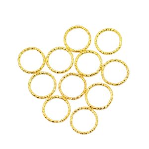 JON09 50PCS Big Hole Hair Rings Charm Opening Hoop Circle Cuff Clip Hair Braids Reggae Jewelry Dreadlocks Beads