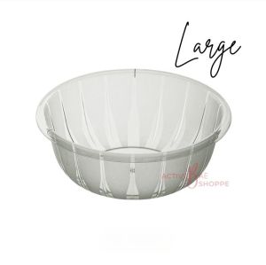 DAU Multipurpose Transparent Wash Basin Round Dish Bowl Bathroom Kitchen Laundry Soaking Tub