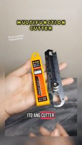 Stainless Steel Utility Cutter Retractable Box Cutter Art Ruler Bottle Opener Craft Tool Durable