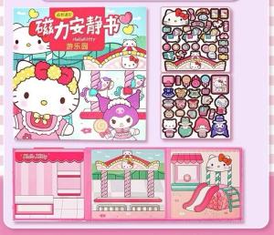SG Stock Magnetic Quiet Book Busy Book With Magnetic Stickers Cutting-Free Cartoon Sticker Book Christmas Gift Children’s day Gift