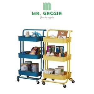 3-Layer Multi-function Storage Wheeled Trolley Rack 3