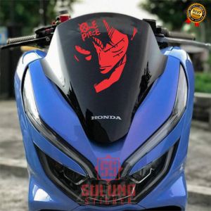 Stiker Motor One Piece Monkey D Luffy Sticker Cutting Variasi Visor All PCX NMAX