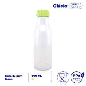 Chielo Botol Minum Premium Plastik 600 ML Coco Water Bottle BPA Free CHI-COCO