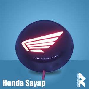 Logo LED Emblem Menyala Lampu Motor LED emblem motor universal lampu stop motor lampu sein motor lampu variasi NightRider Emblem Led Solusi Canggih untuk Membuat Logo Motor Terlihat Lebih Keren logo l Honda H