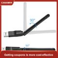 【CANAMEK】 Bộ chuyển đổi wifi USB mini mt7601 Bộ thu Wi-Fi Card mạng không dây 150Mbps rtl8188 cho máy vi tính để bàn máy tính xách tay 2.4GHz. 