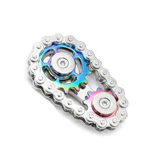 RGFV Đầu quay Con quay Fidget Spinner Bánh răng Xích Con quay hồi chuyển Con quay hồi chuyển xích bánh răng Sáng Tạo Bánh răng đầu ngón tay Bánh răng Xích quay tay Người lớn