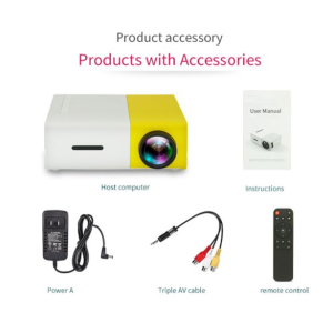 YG300 Portable Mini Projector  Full HD 1080P Micro Mini Projector with LED Phone USB HDMI Android Projector Home Office