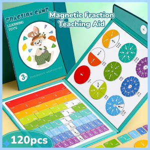 Magnetic Fraction Demonstration Book Children Fraction Math Learning Toys Teaching Aid