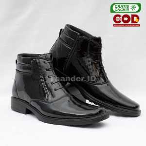Sepatu PDH Pria Kilap & Doff Security Satpam Polri Tni Sepatu Pdh Tali mati Kilap Dinas