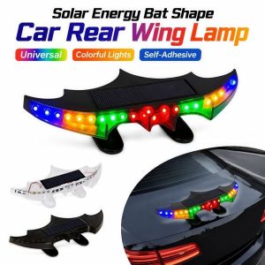 FLYING Solar Energy Car Rear Wing Lamp Colorful Lights Universal Car Ambient Lighting Unique Strong Light Trunk Warning Light Car Exterior Trim