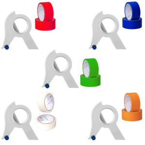 22Yard Long Masking Tape and Painter Tape Applicator Set Ergonomic Handle Masking Tape Dispenser Masking Film Tape Tool