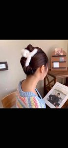 READY STOCK(F4)INS Fashion Fluffy 11cm Large Hair Claw/ Korea Fashion Hair Accessories毛毛大抓夹