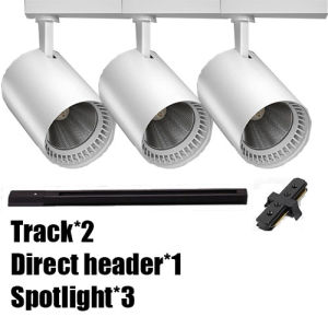 YHLAMP Ceiling Light LED Complete Set Of Spot Light COB Track Light Chandelier Spotlight Track Spotlight Aisle Living Room Chandelier Dining Table Chandelier Led Spotlight 12w 20w 30w 40w