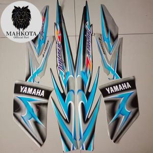 STRIPING STICKER LIS LES POLET yamaha jupiter z silver 2006 list body standar berkualitas termurah Mahkota Stiker