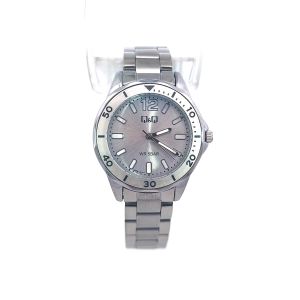 Q&Q Sports-Style 5BAR Stainless Steel Watch Q88B-001PY*