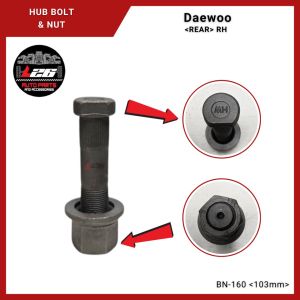 103mm Daewoo truck REAR HUB BOLT WITH NUT WHEEL STUD BOLT RH RIGHT SIDE BN-160 H.W HIGH QUALITY