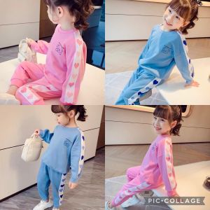 [Hoàn Tiền 6%] Lyvyshop - (Hàng đẹp) Bộ dài tay siêu dễ thương cho bé gái 12kg-30kg (giá 01 bộ)