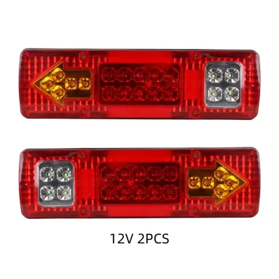 ไฟท้ายรถบรรทุก ไฟท้าย Motor LED 12V (2ชิ้น) ใช้สำหรับรถเทรลเลอร์ ทนทาน แข็งแรง กันน้ำ ไฟข้างรถ ไฟเลี้ยวในตัว LED