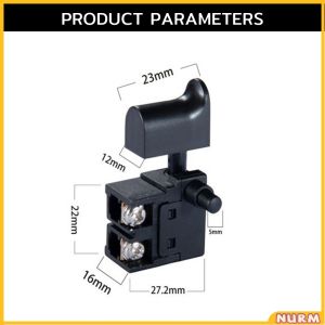 Nurm Speed Regulating Switch 6A 250V for Electric Drill Hammer Tool