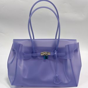 original JellyFirkin Gel bag TPU Transparent jelly polka dot shoulder handbag Kiiikiii Same style tote bag