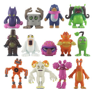 hot Hot Cute Singing Monster Figures PVC Cartoon Collectible Anime Model Toy