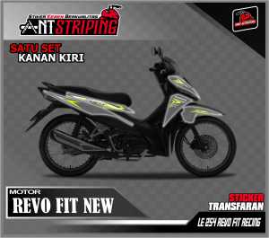 Stiker Revo Fit New Keren Striping Revo Fi New Semifull Transparan Bening LE254