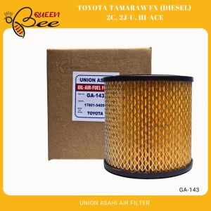 QUEENBEE UNION ASAHI AIR FILTER FOR TOYOTA TAMARAW FX (DIESEL) 2C 2J-U HI-ACE GA-143
