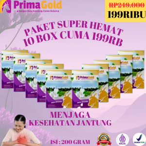 10 BOX Susu Bubuk Etawa Primagold Mengatasi Penyakit Pernapasan Paru Paru Asma Batuk Menahun Sinusitis Bronchitis Bagus Untuk Kesehatan Jantung