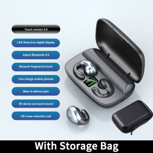 DISOUR S19การนำกระดูกแนวคิด TWS หูฟังการควบคุมแบบสัมผัสเสียงยกเลิกเบสไฮไฟสเตอริโอบลูทูธหูฟังเกมกีฬากันน้ำเพลงหูฟังสำหรับ Iphone/samsung/xiaomi/huawei/oppo/vivo/realme/tecno/infinix/ ไอแพด