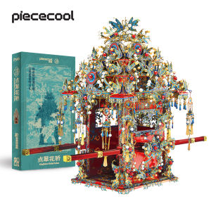 Piececool 3D Metal Puzzles Kingfisher Bridal Sedan Wedding Series Model Building Kits Jigsaw Puzzle Wedding Anniversary Gifts for Women