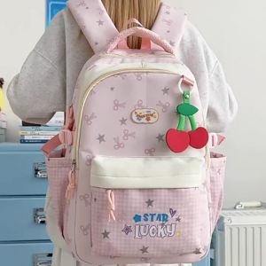 AE Fashionable and stylish new student backpacks ins Japanese-style versatile backpack lightweight and sweet suitable for school use