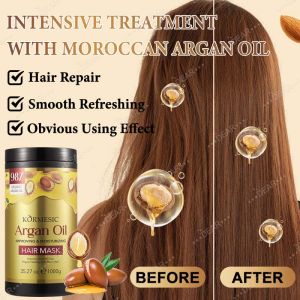 Moroccan Oil Hair Mask with Keratin Argan Oil Hair Conditioner 1000ml for Deep Repair Damage Dry Fizzy Smooth Nutrition Straightening Nourishing Moisturize Multi-Functional Hair Care Treatment