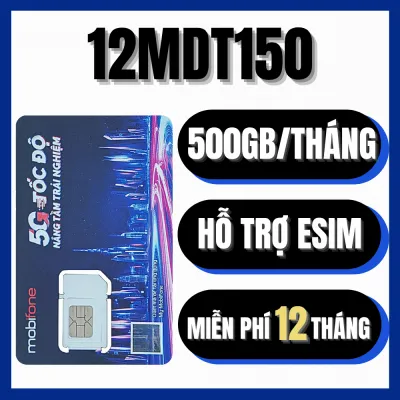 Sim 4G Mobifone 12MDT150 Data TỐC ĐỘ CAO 500Gb 1 tháng Sim Không Thể Nghe Gọi | FREESHIP - CHƯA KÍCH HOẠT