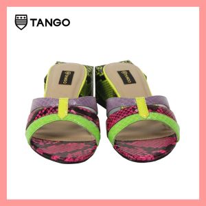 TANGO รองเท้าแฟชั่นสตรีรุ่น FARI หนังงูแท้ ส้น 2 นิ้ว