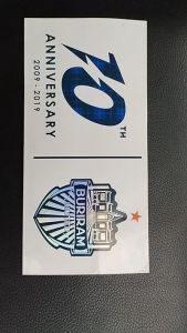 STICKER LOGO BURIRAM UNITED 5cm (1pcs) - Produk Aksesori Motosikal