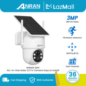 Solar CCTV Wireless Camera IP Security WIFI 360 Camera Connect Cellphone Night Vision IP65 Waterproof Two Way Audio ANRAN Q04