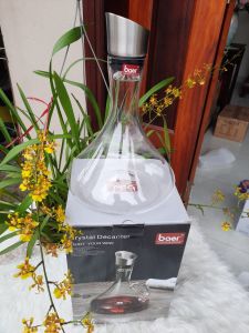 Decanter Rượu Vang - Bình Thở Rượu Vang Nắp Tỏa 12 Dòng Chảy