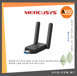 Mercusys MA30H AC1300 High Gain Wireless Wifi Wi-Fi Dual Band USB Adapter 1267Mbps Plug & Play MA30H