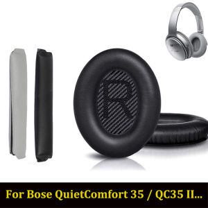 Replacement EarPads Headband for Bose QuietComfort 35 (QC35) QC35 II Headphones Earmuff Cushions