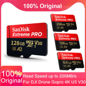 SanDisk Extreme Pro Card 512GB 128GB 256GB 2TB 1TB Micro SD Card SDXC UHS-I U3 V30 TF Flash Card Memory Card Adapter