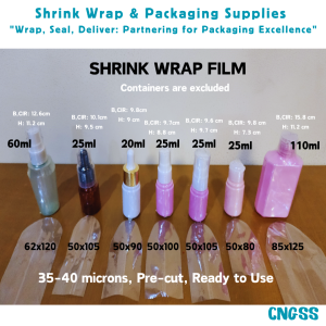 200pcs Shrink Wrap Plastic Packaging Shrinkable Plastic Seal Film for Plastic Bottle