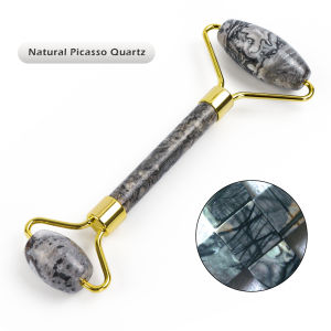 Multicolor Roller Slimming Face Massager Lifting Tool Natural Jade Facial Massage Roller Stone Skin Massage Beauty Care Set
