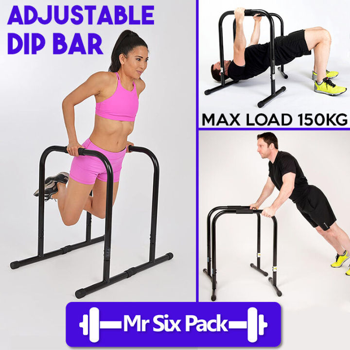 Heavy Duty Dip Bar Parallel Bar Portable Home Gym Body Weight Training Crossfit Parallettes Push