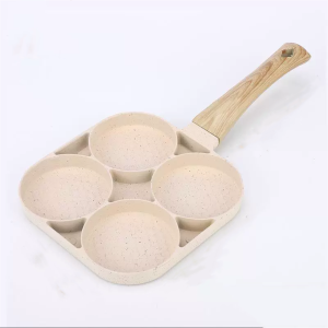 3 in 1 Anti Lengket Panci Multifungsi Bentuk Kotak 3 Lubang Bahan Wajan persegi antilengket